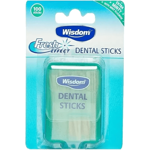 Wisdom Mint Fluoride Dental Sticks Pack of 100 Online Hot Sale