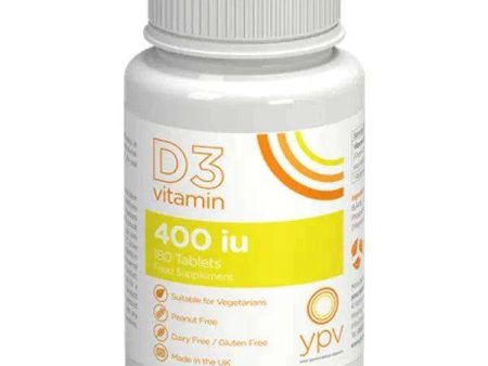 YPV Vitamin D3 400iu Tablets Pack of 180 Online now