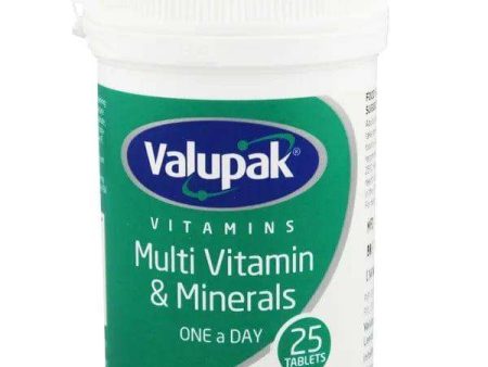 Valupak Multivitamin & Mineral Tablets Pack of 25 For Cheap