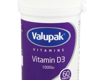 Valupak Vitamin D3 1000iu tablet Pack of 60 Online Hot Sale