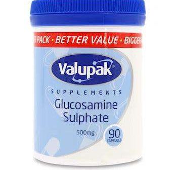 Valupak Glucosamine Sulphate Capsules 500mg Pack of 90 Cheap