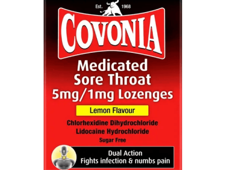 Covonia Medicated Sore Throat Lozenges Lemon Pack of 36 Online Hot Sale