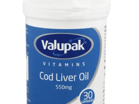 Valupak Cod Liver Oil High Strength Capsules 550mg Pack of 30 Supply