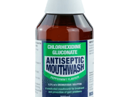 Chlorhexidine Gluconate Mouthwash Peppermint 300ml Hot on Sale