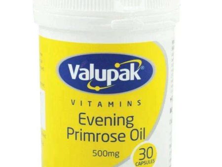 Valupak Evening Primrose Oil Capsules 500mg Pack of 30 Cheap