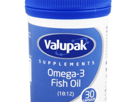 Valupak Omega 3 Fish Oils Capsules 1000mg Pack of 30 Fashion