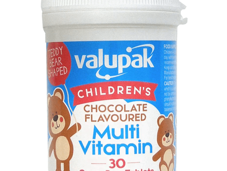 Valupak Children s Chocolate Flavoured Multi Vitamins Pack of 30 Online now