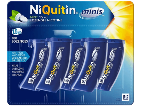 Niquitin Minis 1.5mg Mint Lozenges Pack of 100 For Sale