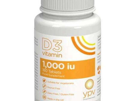 YPV Vitamin D3 1000iu Tablets Pack of 180 Sale