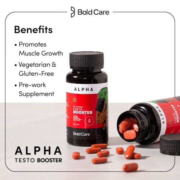 Bold Care Alpha Natural Testo Booster Tablets on Sale