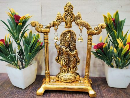 Labhcart Metal Gold Plated Radha Krishna Idol Sale