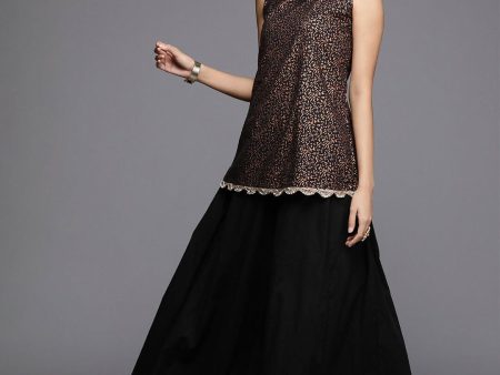 Ahalyaa Women s Traditional Wear Co-ods - Black Online