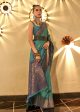 Trendy Weaving Silk Teal Green Designer Saree - Emponline For Discount