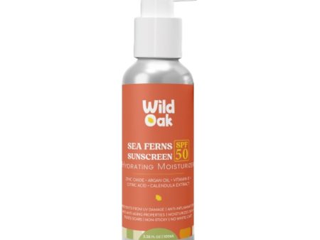 Wild Oak Sea Ferns (SPF 50) Sunscreen Hydrating Moisturizer Supply