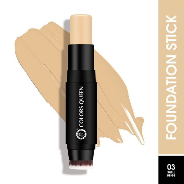 Colors Queen Fix & Blend Foundation Stick - 03 Shell Beige Supply