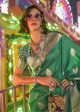 Beautiful Green Handloom Weaving Silk Saree - Emponline Online