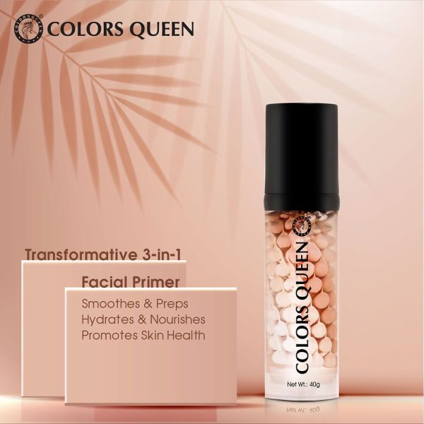 Colors Queen 3 in 1 Facial Primer - 01 Peach on Sale