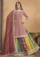 Chinnon Peach Multicolor Embroidered Lehenga Style Suit - Emponline Online now