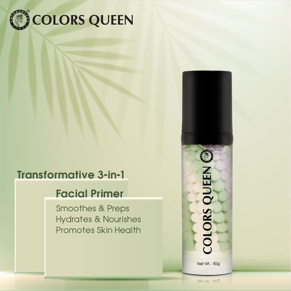 Colors Queen 3 in 1 Facial Primer - 02 Green Supply