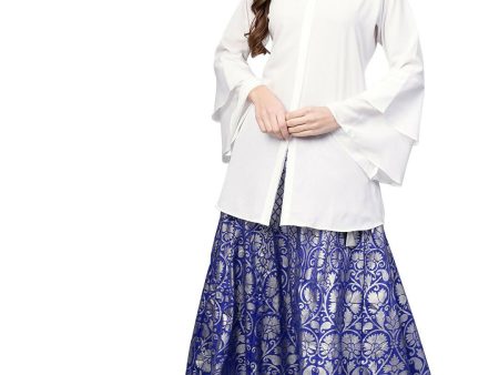 Ahalyaa Women s Traditional Wea Co-ods - White on Sale