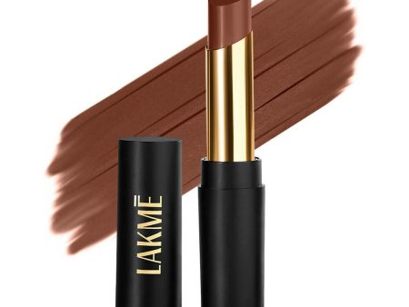 Lakme Absolute Beyond Matte Lipstick - 301 Brown Beauty Fashion