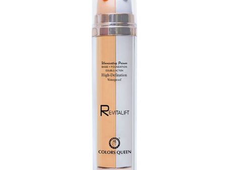 Colors Queen Revitalift Illuminating Primer Base + Foundation - 04 Beige Online now