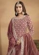 Chinnon Peach Multicolor Embroidered Lehenga Style Suit - Emponline Online now