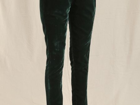 trueBrowns Green Velvet Pant on Sale