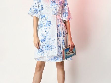 Myshka Women s White Printed Dress Sale