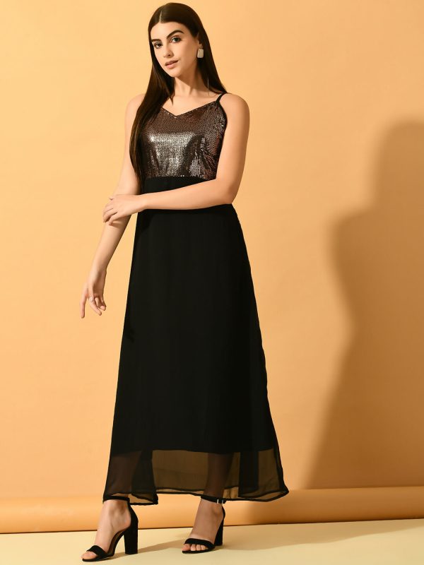 Myshka Women s Black Empire Party Dress Online Hot Sale