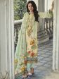 Aastha Fashion Women s Cream Cotton Floral Digital Print with Resham Embroidered & Cutwork Designer Straight Suit Set Supply