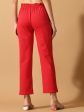 Myshka Women s Pink Straight Fit Party Trouser Sale