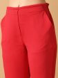 Myshka Women s Pink Straight Fit Party Trouser Sale