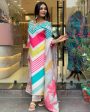 NOZ2TOZ Party Wear Embroidery Worked Kurta With Pant And Dupatta Set - Multi colour Supply